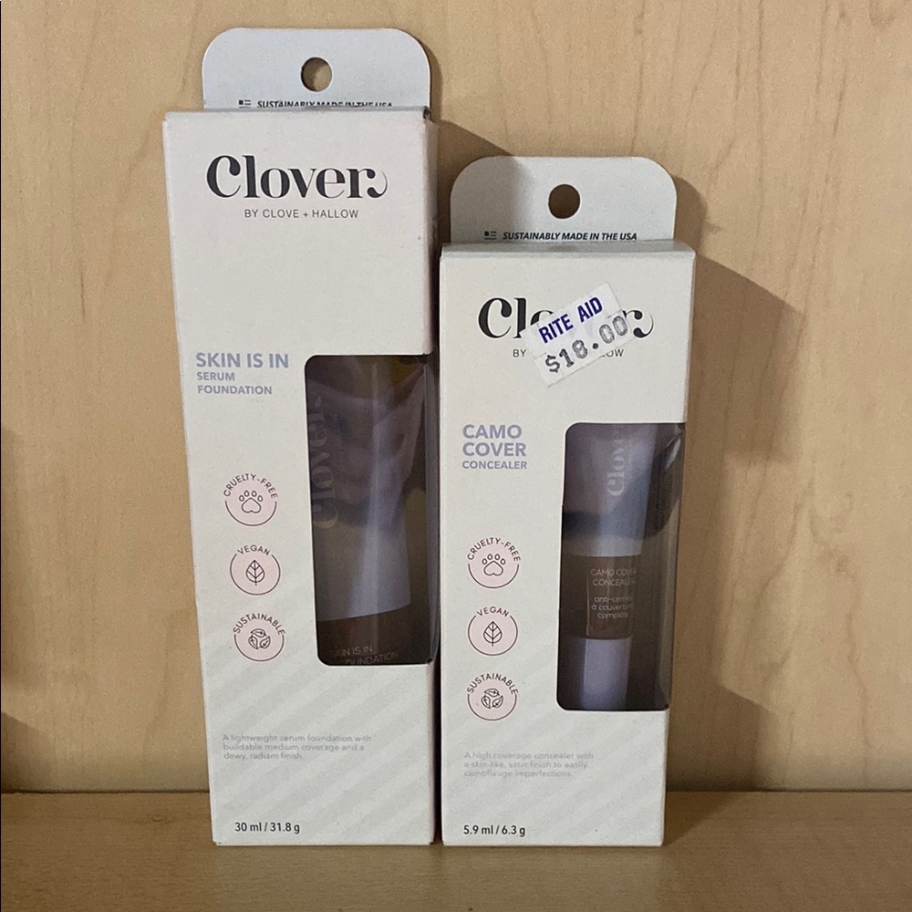 Clover Serum Foundation and Concealer Set Tone 14